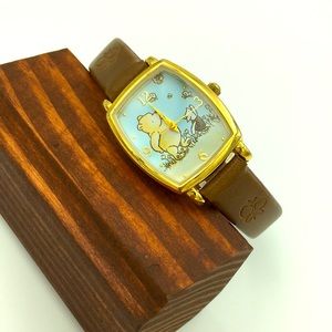 Winnie the Pooh Piglet watch Disney collectors item Japan stainless steel